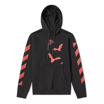 Худи Off-White Printing Pullover Loose Fit Unisex Black, черный