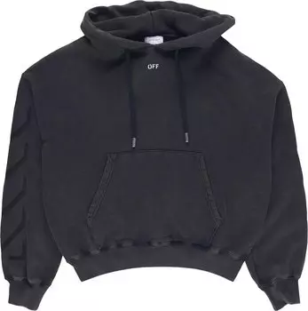 Худи Off-White St. Matthew Oversized 'Black/Grey', черный