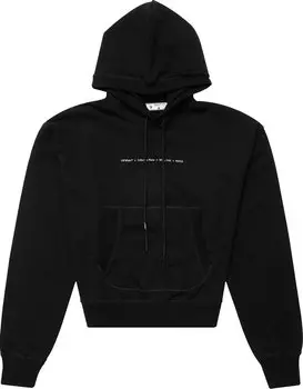 Худи Off-White Tornado Arrow Over Flatlock Hoodie 'Black/Multicolor', черный