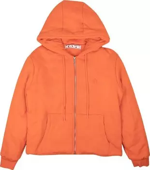 Худи Off-White Winter Skate Zip Hoodie 'Orange', оранжевый