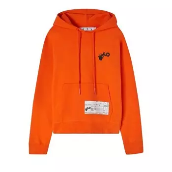 Худи Off-White x Teenage Engineering Crossover Logo Hoodie Orange, оранжевый