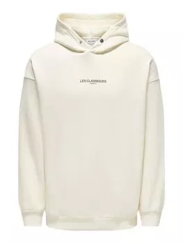 Худи Only&Sons langarm locker geschnitten Kapuzenpullover, желтый