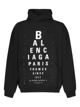 Худи Optical с принтом BALENCIAGA, черный