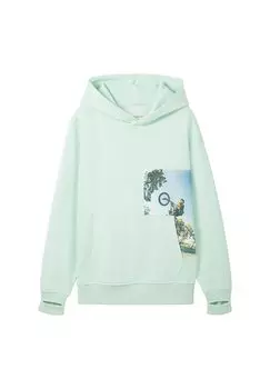 Худи OVERSIZED TOM TAILOR, цвет pastel apple green