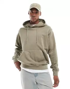 Худи оверсайз цвета хаки Jack & Jones