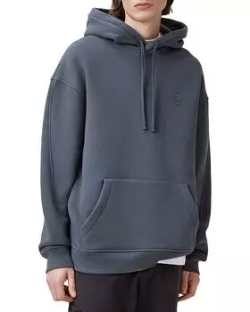 Худи оверсайз с вышитым логотипом Haven ALLSAINTS, серый