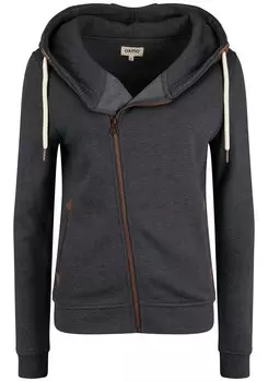 Худи Oxmo Zip-Up Hoodie Vicky, серый