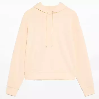 Худи Oysho Warm Interior Crop With Modal, ванильный