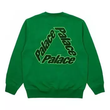 Худи PALACE Alphabet Logo Pattern Round Neck Unisex Green, зеленый