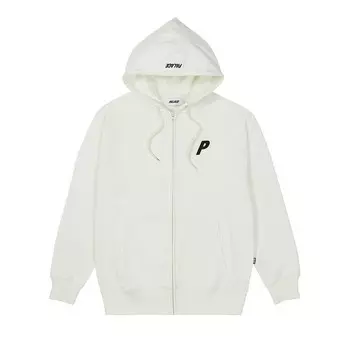 Худи Palace Felt P Zip Hood White, белый