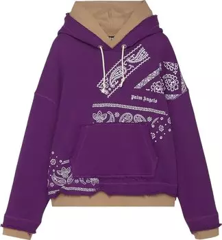 Худи Palm Angels Bandana Print Hoodie 'Light Grey', серый