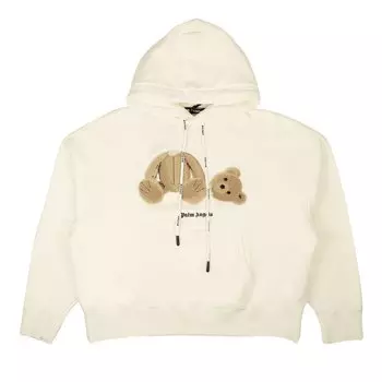 Худи Palm Angels PA Bear Hoody 'White/Brown', белый
