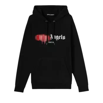 Худи Palm Angels Tokyo Sprayed 'Black', черный