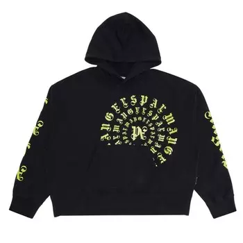Худи Palm Angels Vertigo Hoodie, цвет Black/Lime