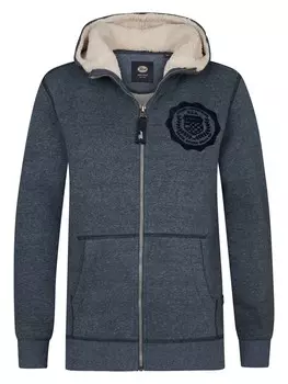 Худи Petrol Industries Zip-Up Hoodie Elfin, темно-серый