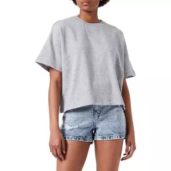 Худи Pieces Chilli Summer 2/4 Loose Short Sleeve Sweatshirt, серый