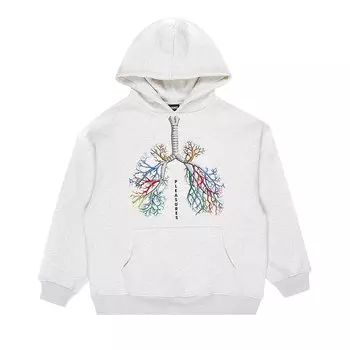 Худи Pleasures Breathe Серый