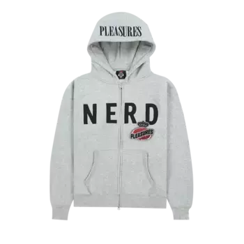 Худи Pleasures Nerd Zip Up 'Heather Grey', серый