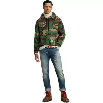 Худи Polo Ralph Lauren Camo Fleece, зеленый