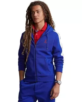 Худи Polo Ralph Lauren Double-Knit Mesh Full-Zip, цвет Sapphire Star Multi