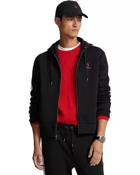 Худи Polo Ralph Lauren Double-Knit Mesh Full-Zip, цвет Polo Black Multi