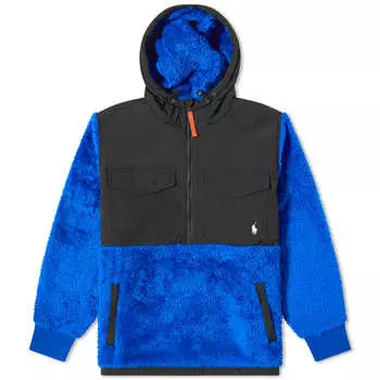 Худи Polo Ralph Lauren High Pile Fleece, цвет Sapphire Star & Polo Black