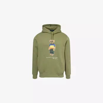 Худи Polo Ralph Lauren с медвежьим принтом, зеленый