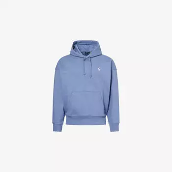 Худи Polo Ralph Lauren свободного кроя из хлопковой смеси, синий