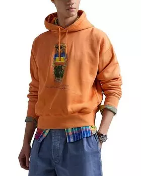 Худи Polo Ralph Lauren Vintage Fit Polo Bear Fleece Hoodie, цвет Sp25 Cls Peach Beach Shp Bear