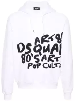 Худи Pop 80's Cool Fit DSQUARED2, белый