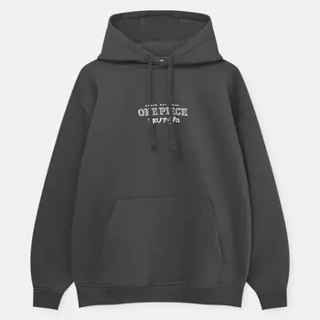 Худи Pull&Bear One Piece Zoro, темно-серый