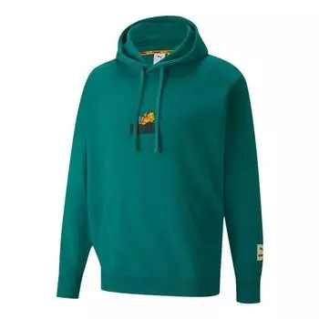 Худи PUMA x Garfield Hoodie 'Parasailing', зеленый