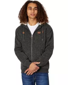Худи Quiksilver Keller Full Zip Sherpa, цвет Dark Grey Heather