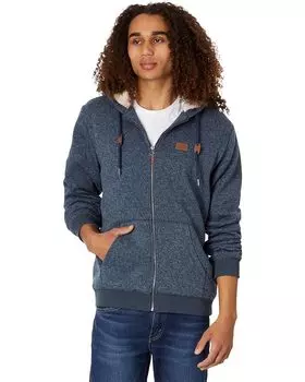 Худи Quiksilver Keller Full Zip Sherpa, цвет Navy Blazer Heather