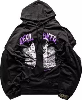 Худи Raf Simons Resilencer Doubled Hoodie 'Black', черный