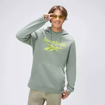Худи Reebok с большим логотипом, зеленый