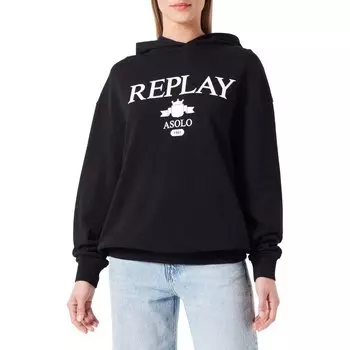 Худи Replay W3100B.000.23650P, черный