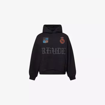 Худи Rhude Cote d'azur Crest с принтом, черный