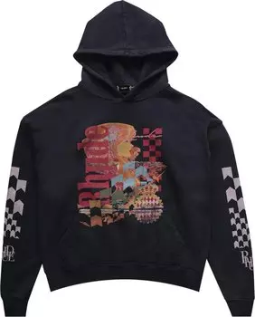 Худи Rhude Joyride Hoodie 'Vintage Black', черный