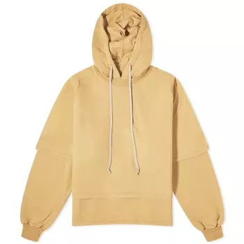 Худи Rick Owens DRKSHDW Hustler, песочно-желтый