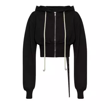 Худи Rick Owens DRKSHDW Tatlin Zipped Hoodie Black, черный