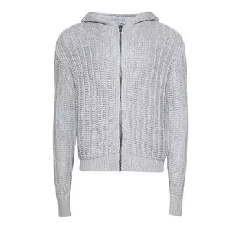 Худи Rick Owens Zipped Hoodie Pale Blue, синий