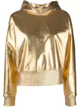 Худи с эффектом металлик VALENTINO GARAVANI, золотой