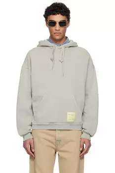 Худи с эффектом потертости Axel Arigato, зеленый