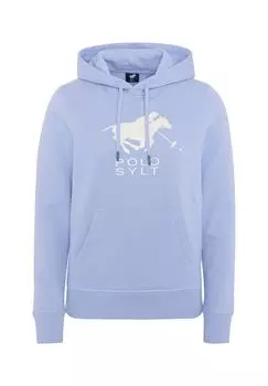 Худи с блестящим узором POLO SYLT, цвет Brunnera Blue