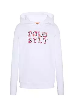 Худи с цветочным логотипом POLO SYLT, цвет Bright White