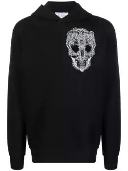 Худи с декором Baroque Skull Philipp Plein, черный