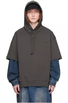 Худи с двойными рукавами Juun.J, серый