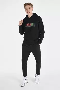 Худи с фигурным принтом Colin'S, черный