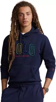 Худи с флисовым логотипом RL Polo Ralph Lauren, цвет Cruise Navy